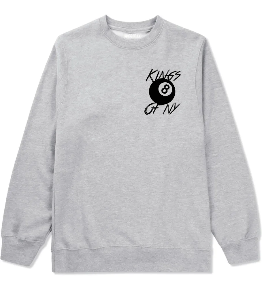 8 Ball Chest Logo Eight Crewneck Sweatshirt