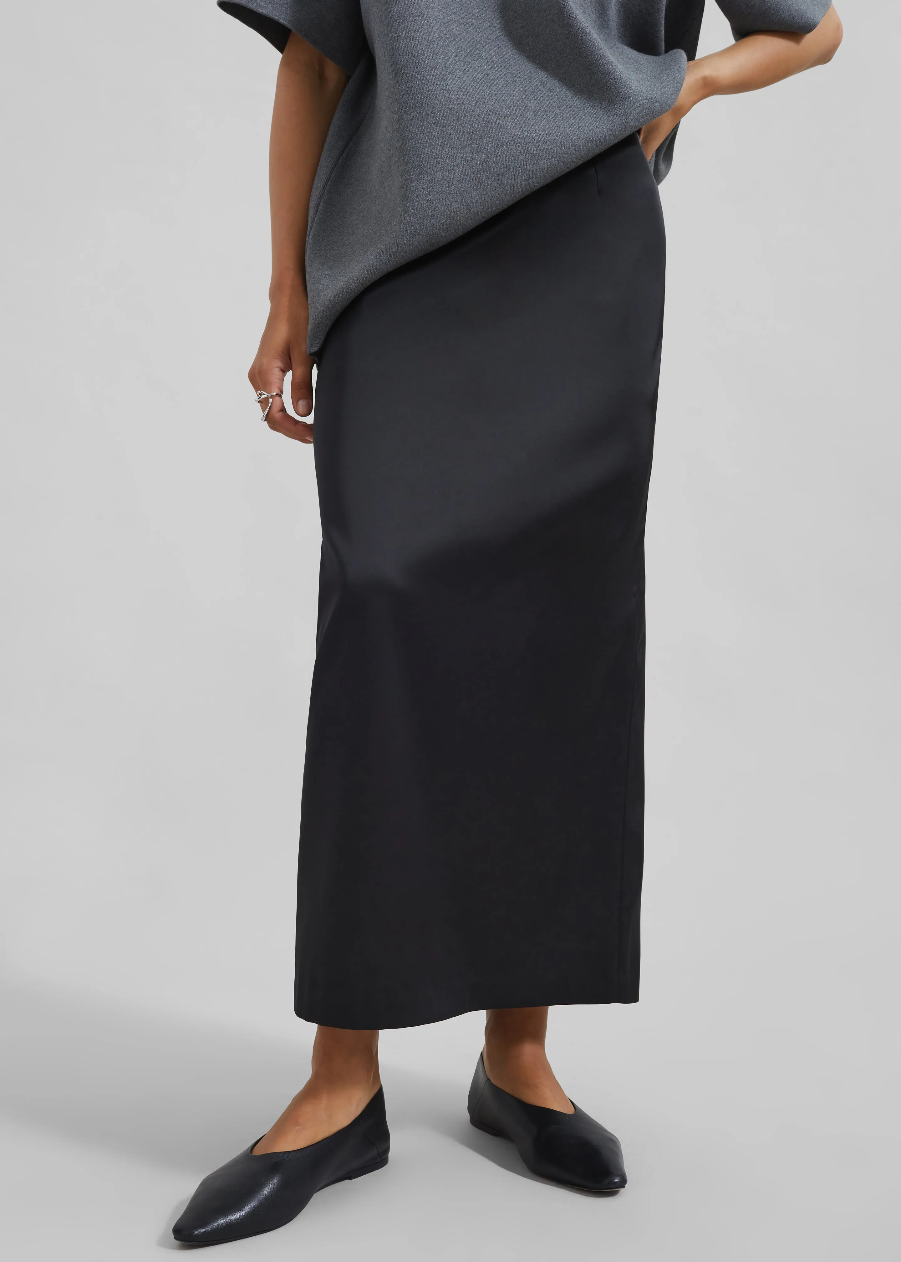 Adriana Midi Skirt - Black