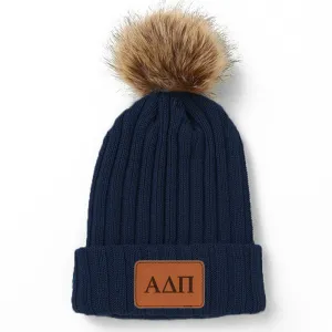 Alpha Delta Pi Pom Pom Beanie Hat