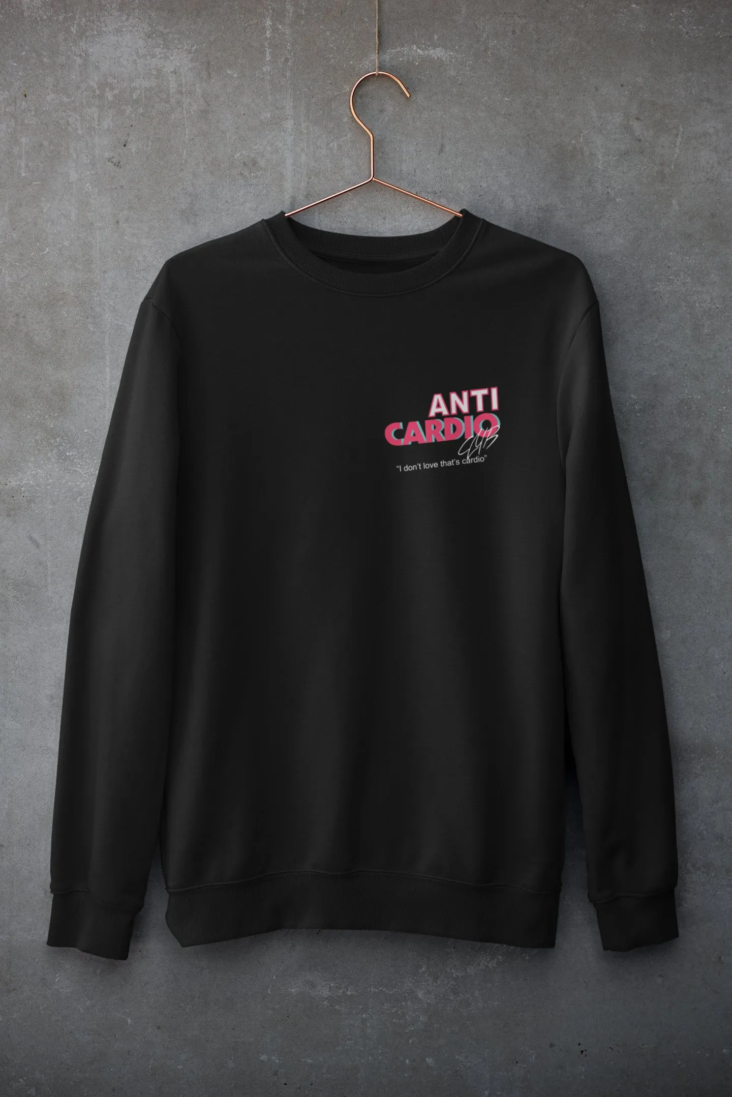 Anti Cardio Club Relaxed Fit Sweatshirt For Men