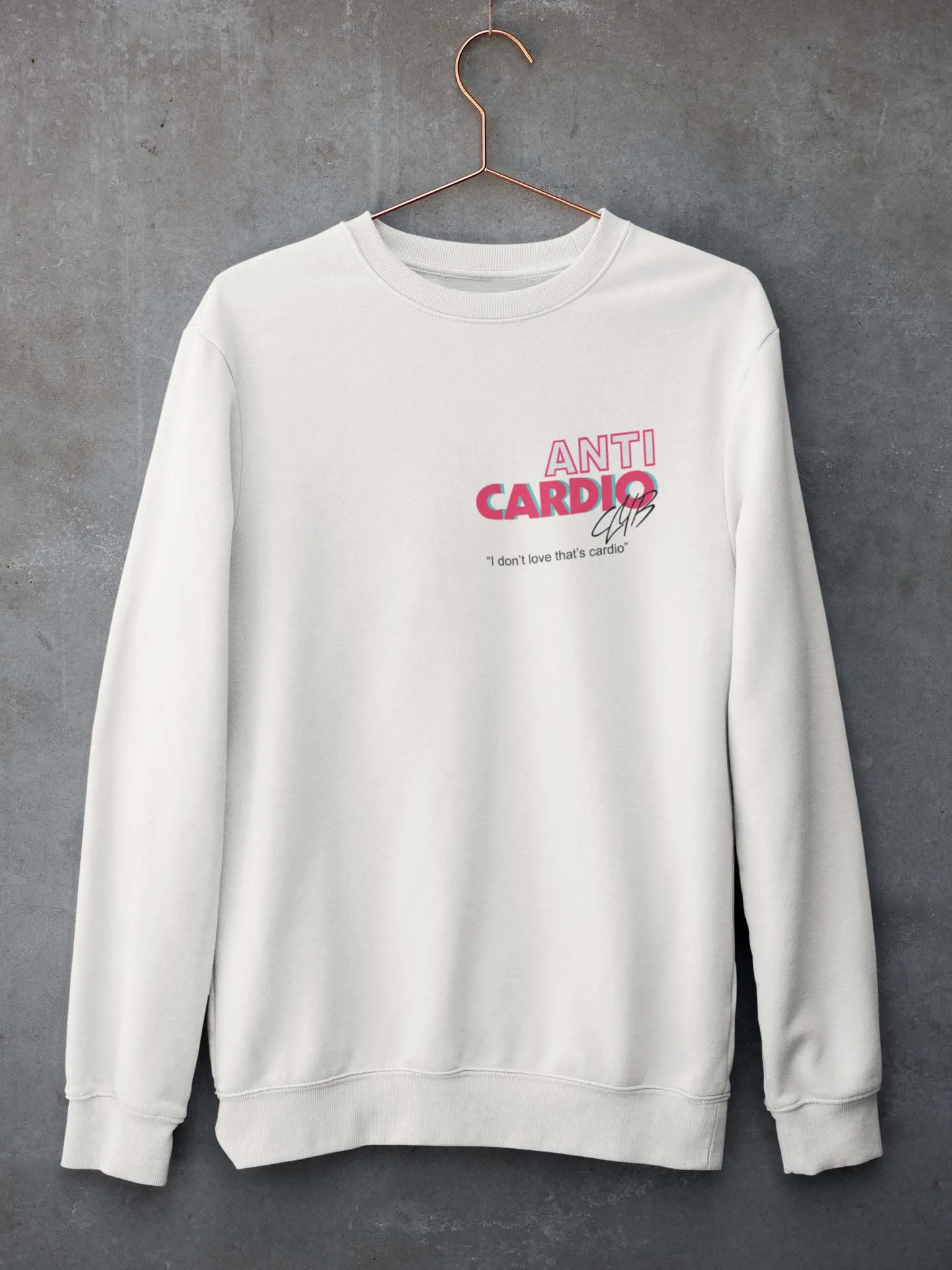 Anti Cardio Club Relaxed Fit Sweatshirt For Men