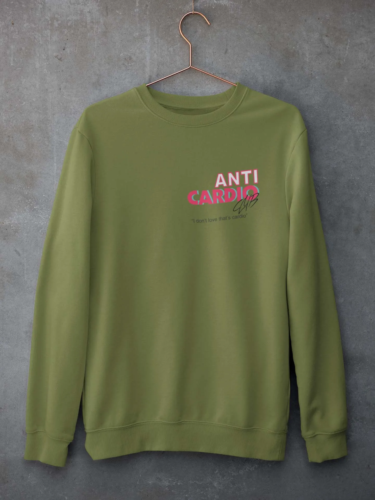 Anti Cardio Club Relaxed Fit Sweatshirt For Men