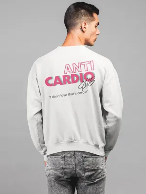 Anti Cardio Club Relaxed Fit Sweatshirt For Men