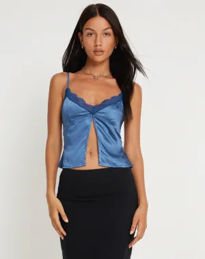 Apulia Butterfly Top in Satin Blue