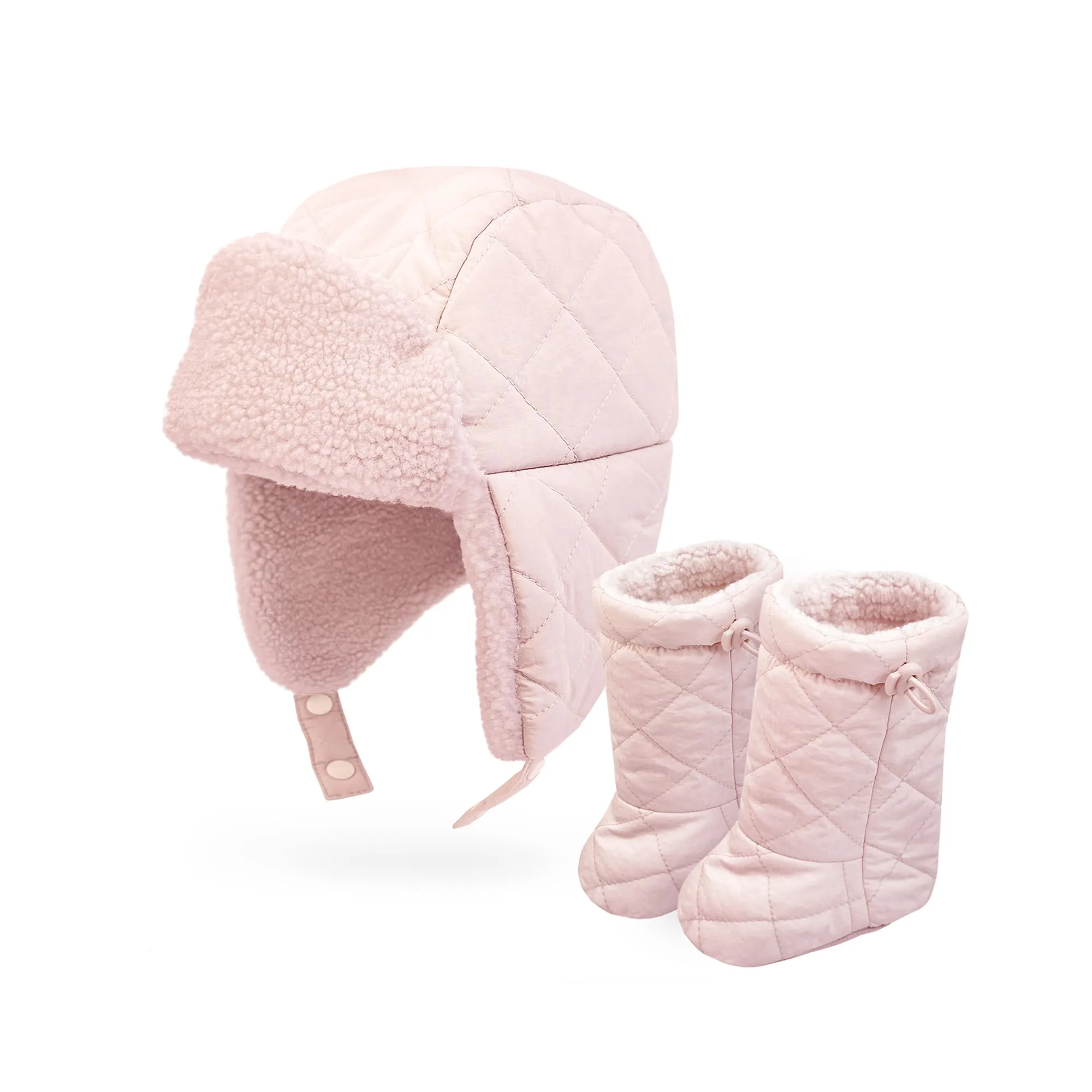 Baby Booties Toddler Sherpa Lined Non-Slip Winter Boots | Black