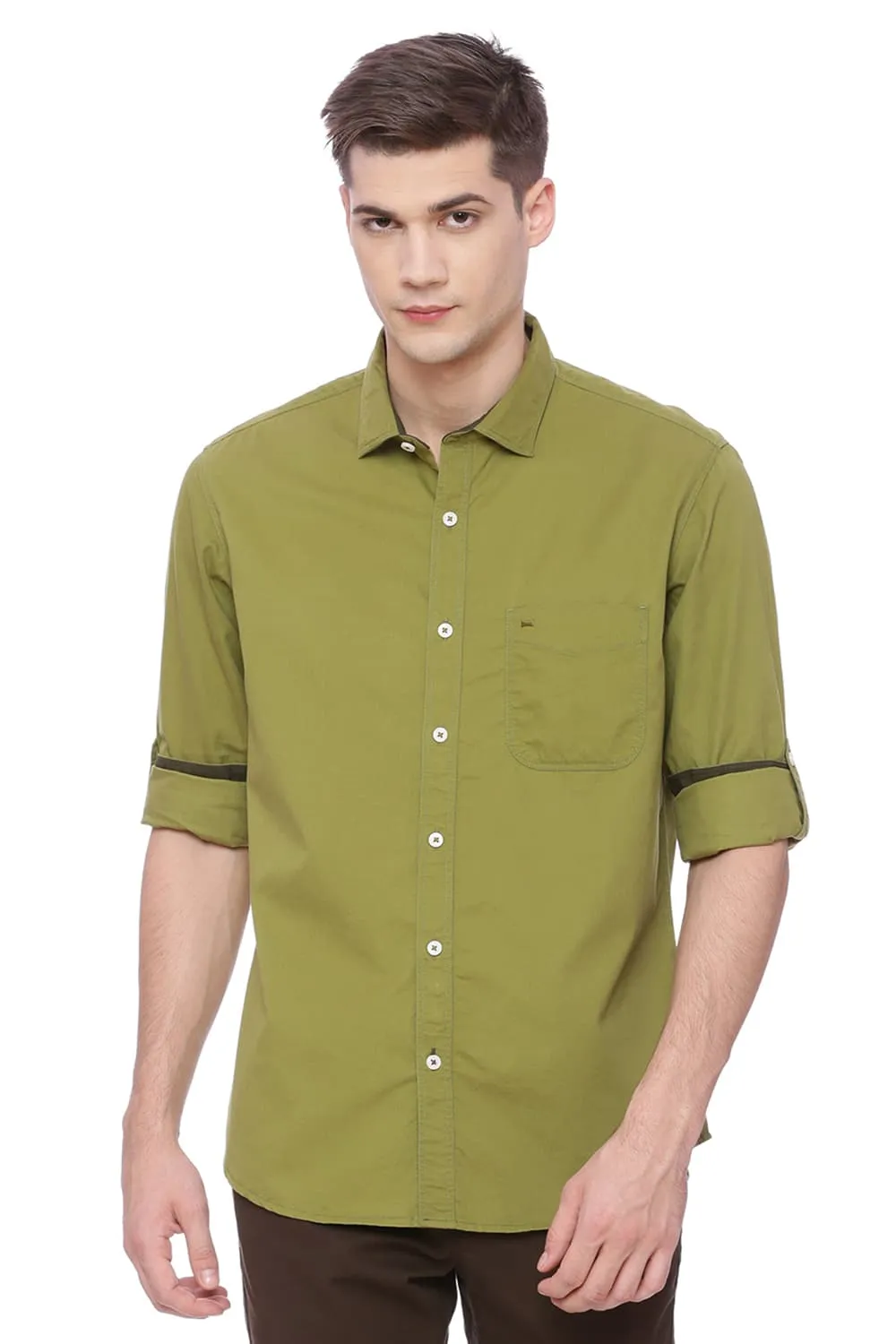 Basics Slim Fit Twill Shirt