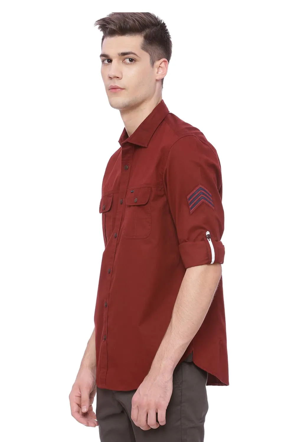 Basics Slim Fit Twill Shirt