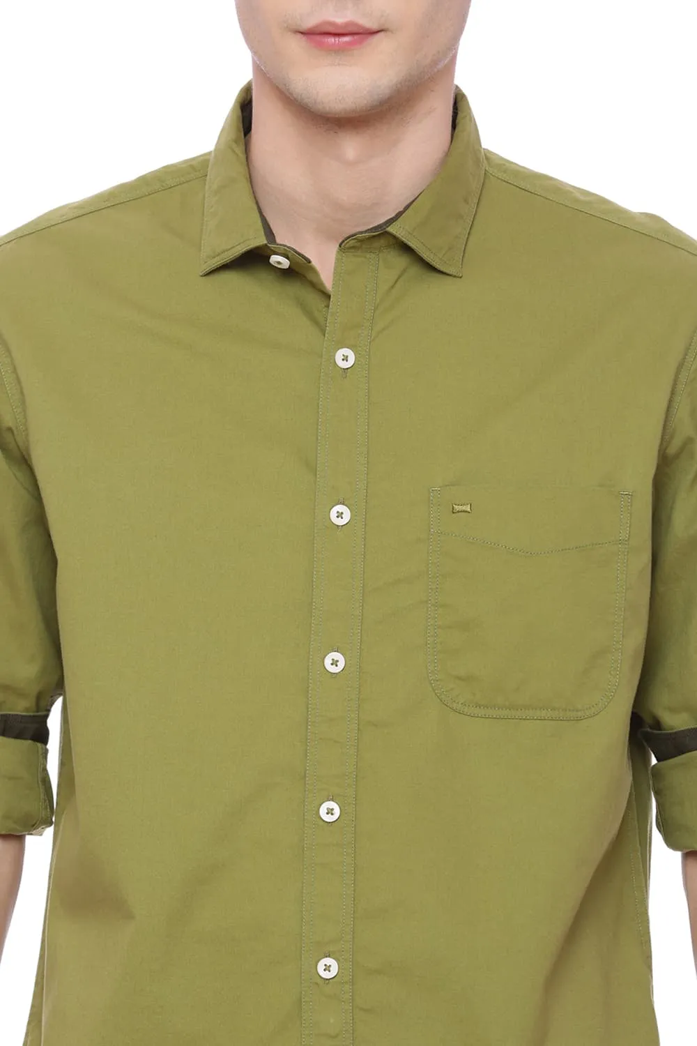 Basics Slim Fit Twill Shirt