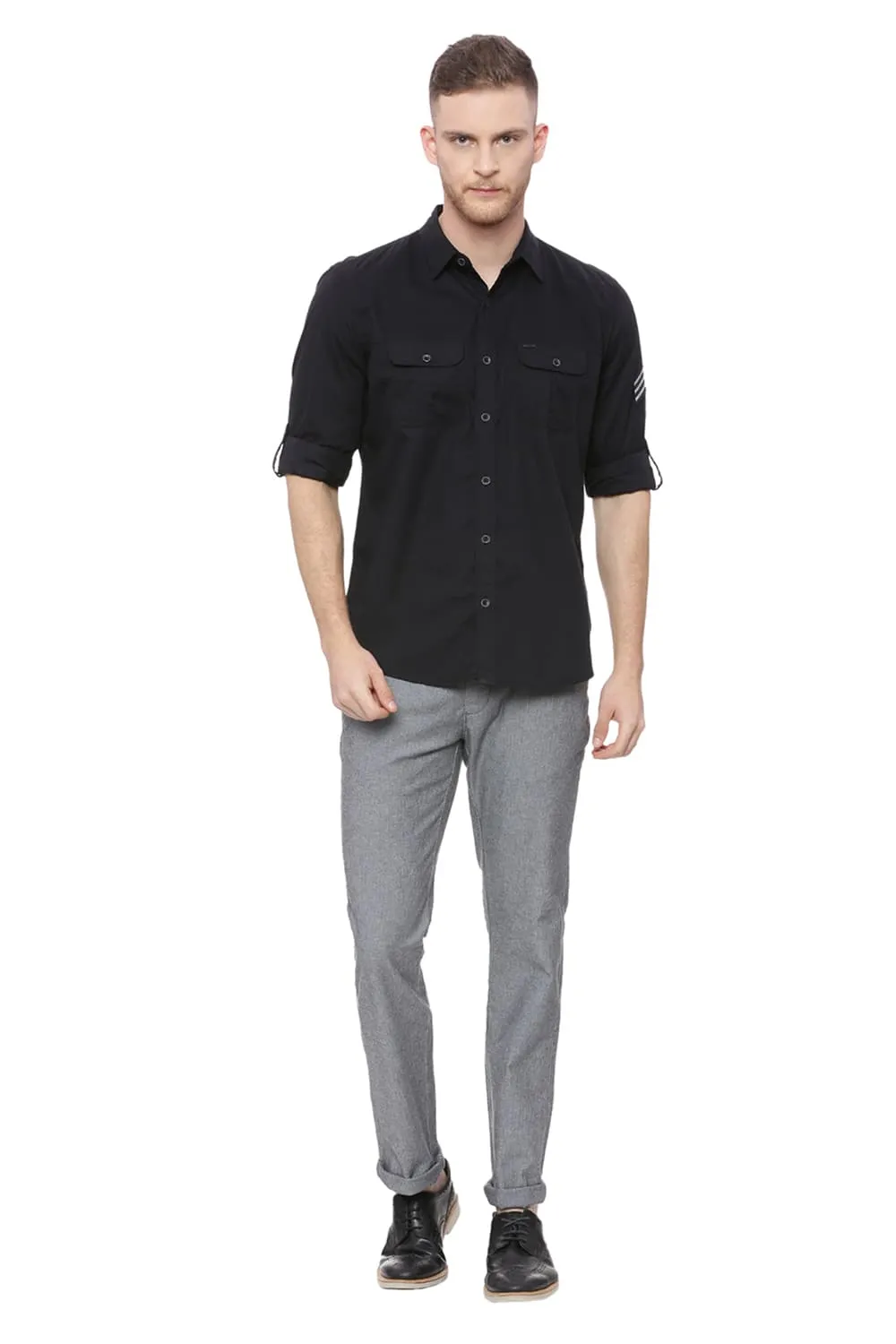 Basics Slim Fit Twill Shirt