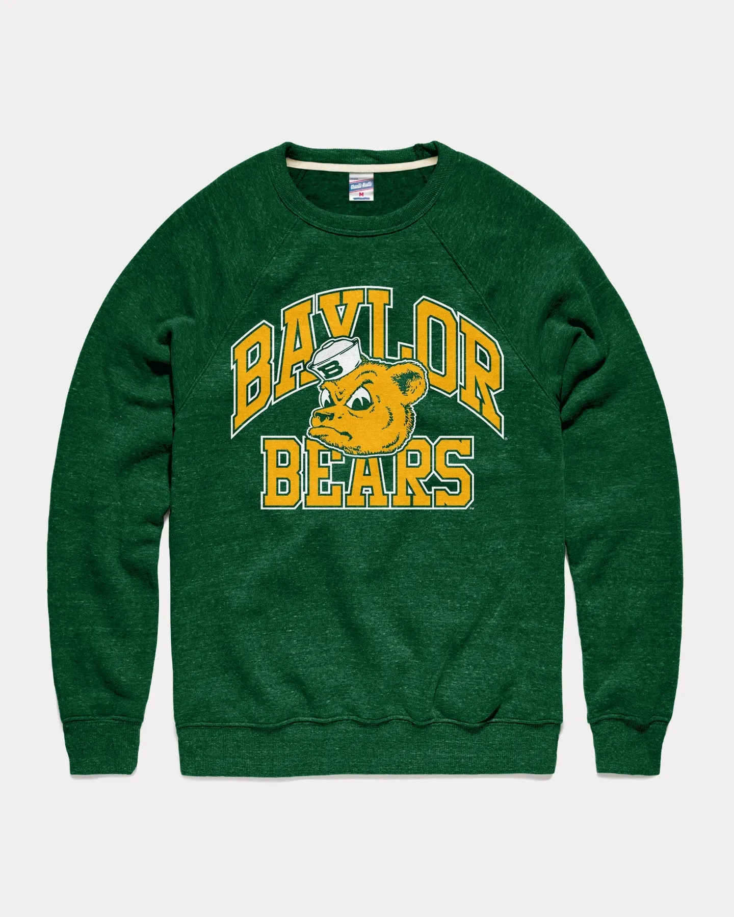 Baylor Bears Mascot Arch Forest Green Crewneck