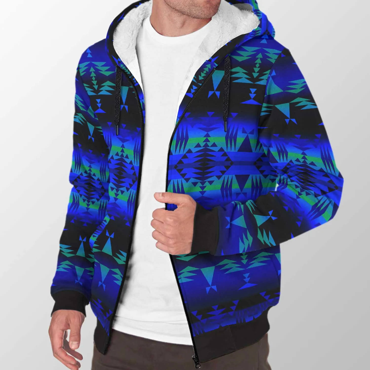 Between the Blue Ridge Mountains Sherpa Hoodie