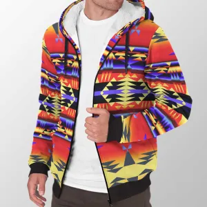 Between the San Juan Mountains Sherpa Hoodie