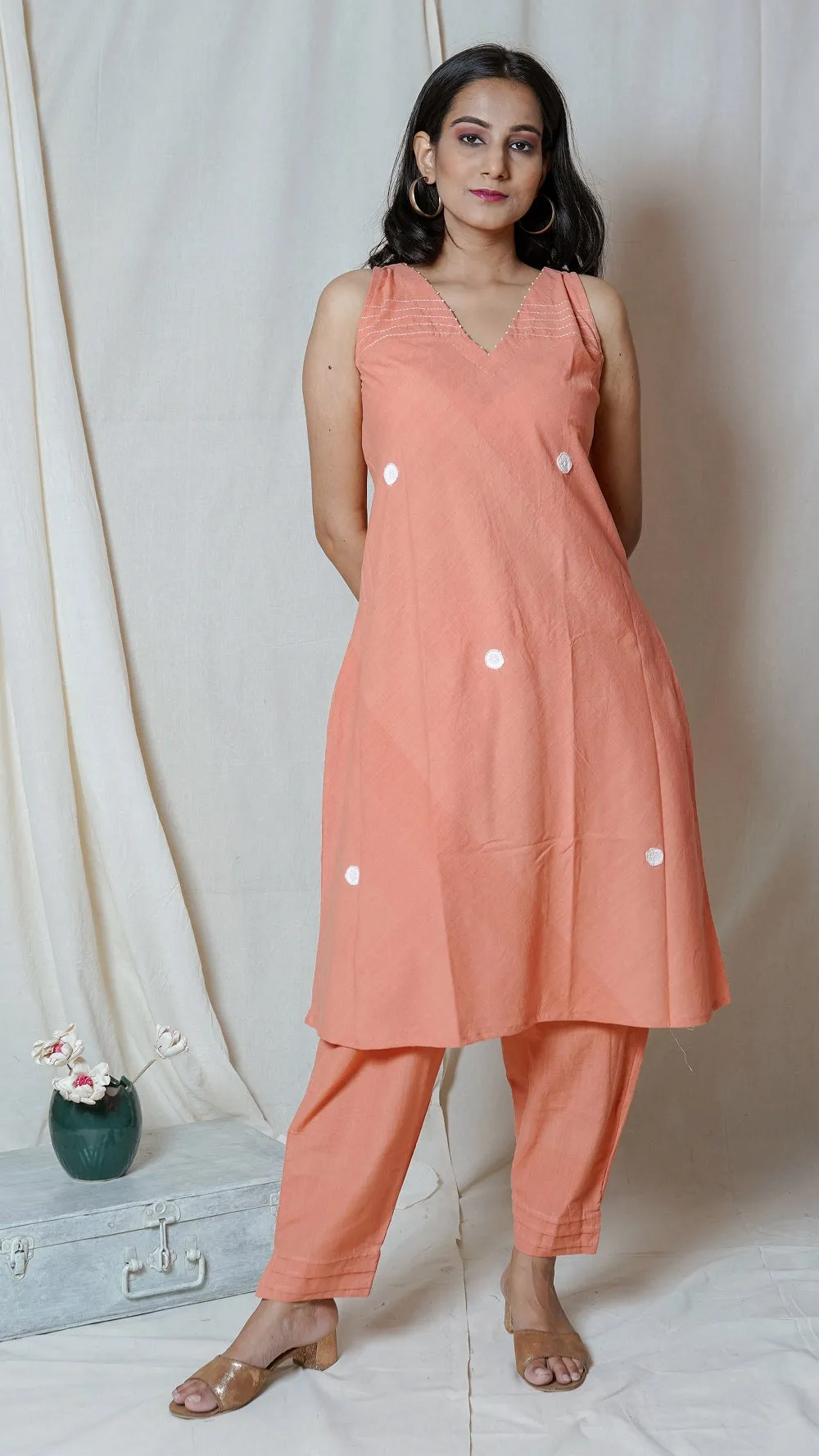 Blush tunic set