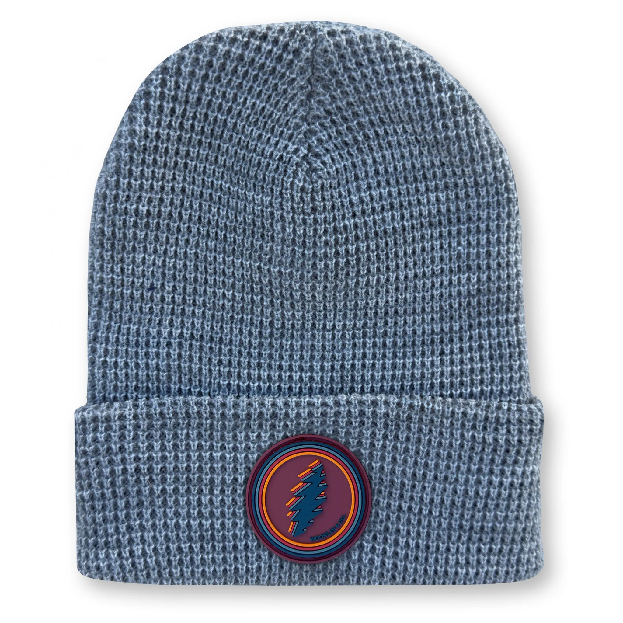 Bolt Waffle Knit Beanie in Heather