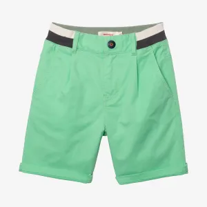 Boys' green Bermuda chinos