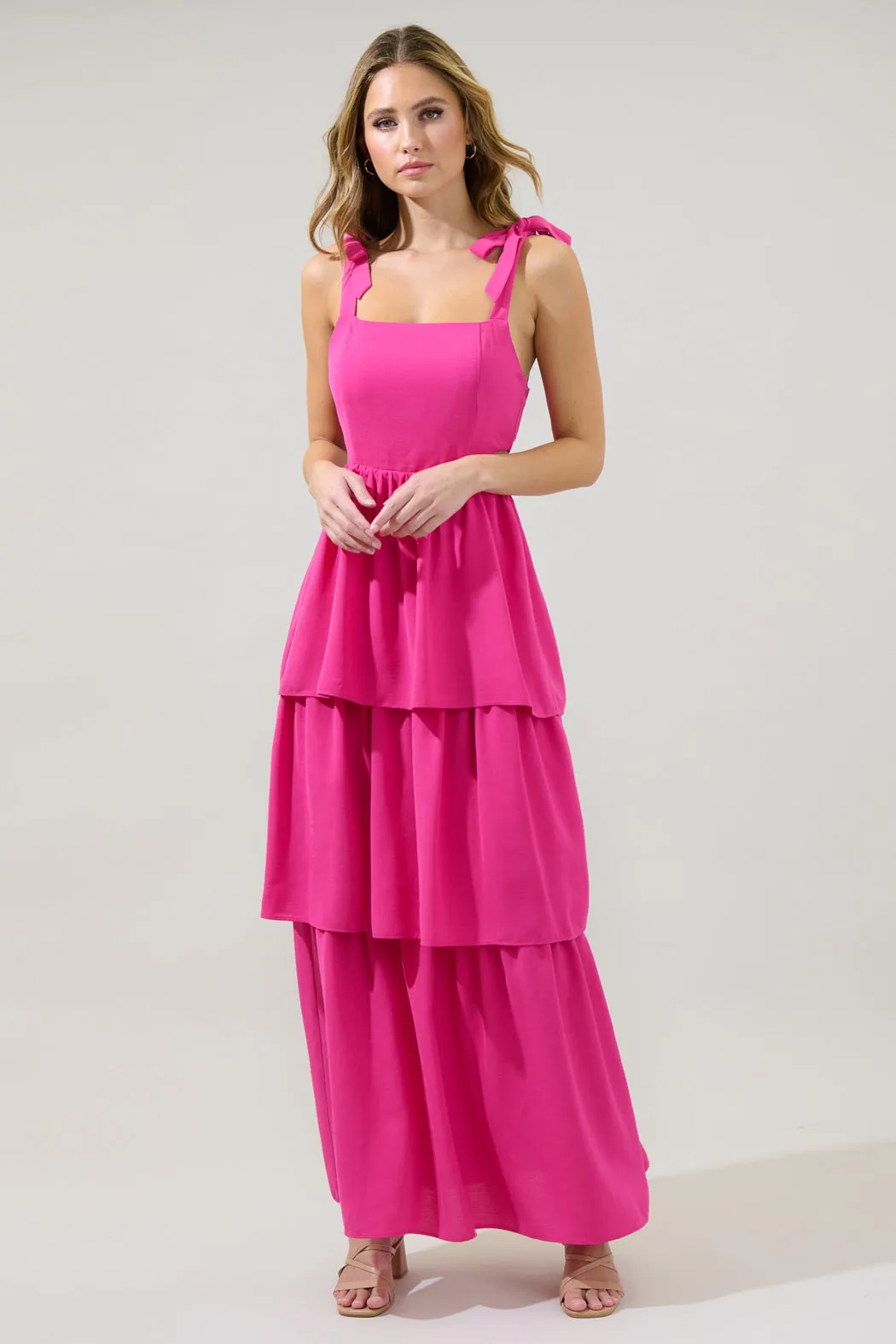 Carmen Alvera Tiered Maxi Dress