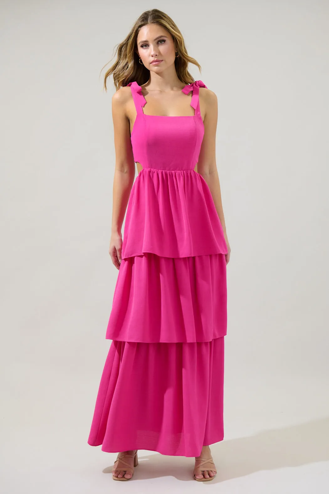 Carmen Alvera Tiered Maxi Dress