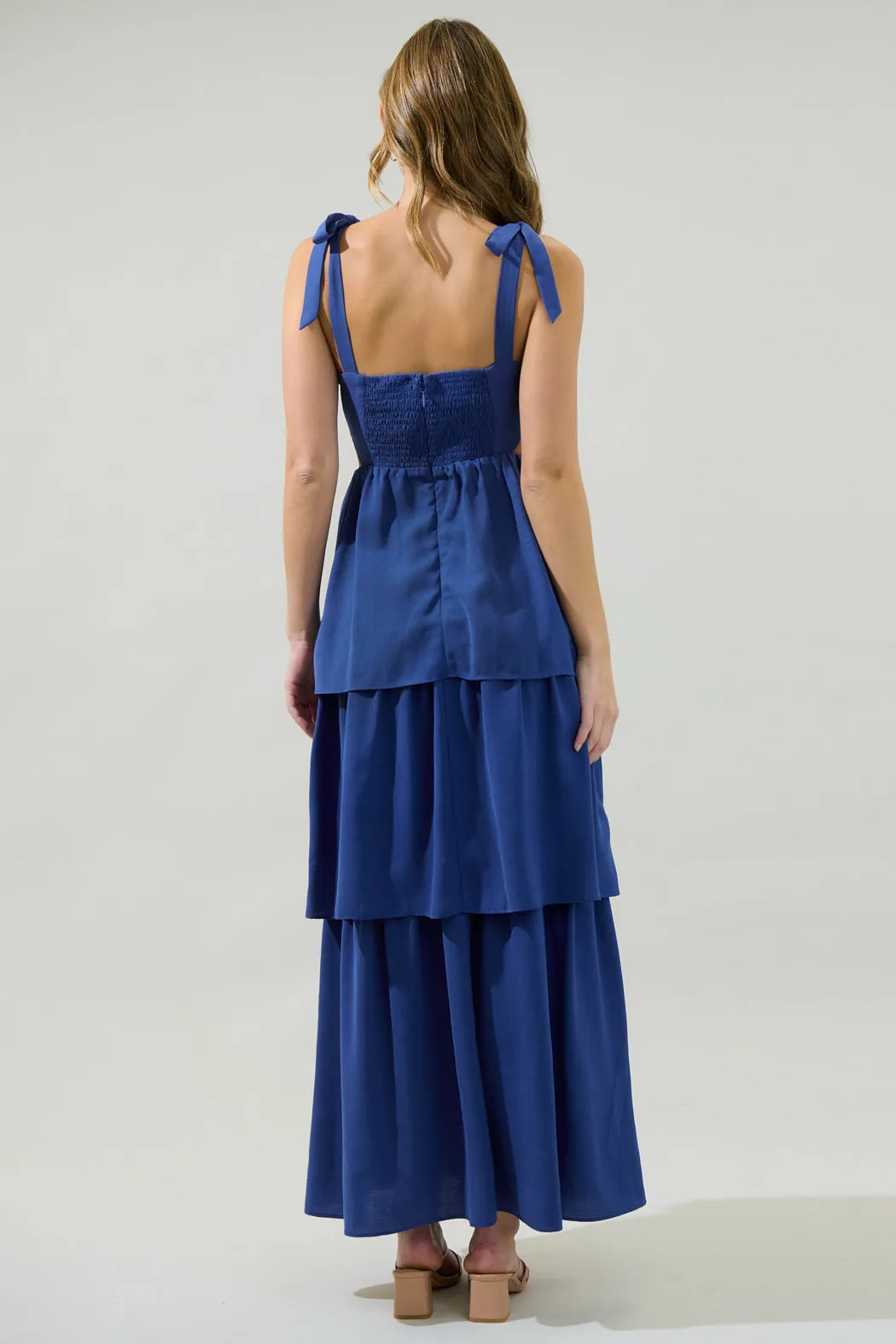 Carmen Alvera Tiered Maxi Dress