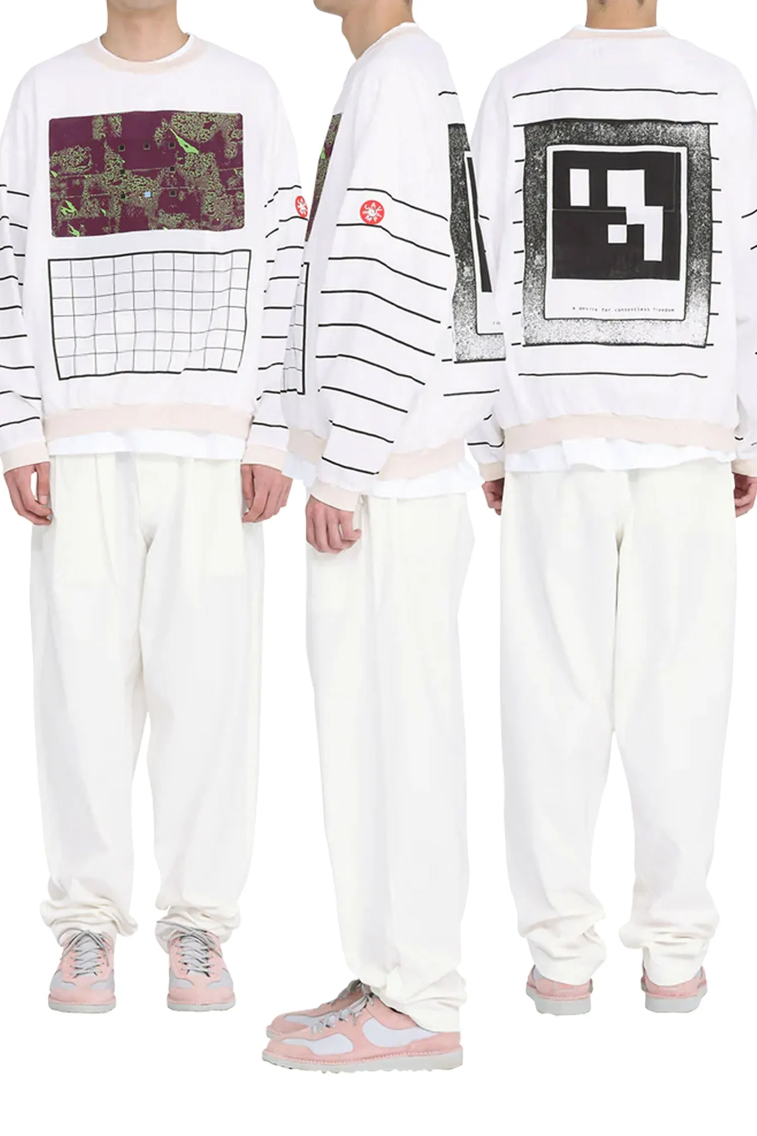 CAV EMPT - xPE>?B:X GAUZE CREW NECK