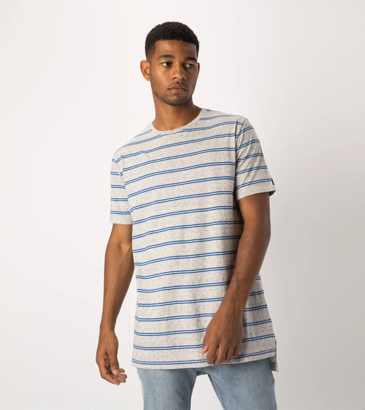 Channel Flintlock Tee Storm Marle/Cobalt