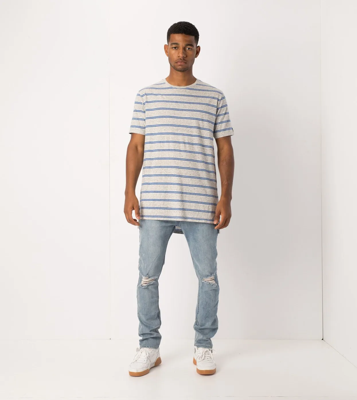 Channel Flintlock Tee Storm Marle/Cobalt