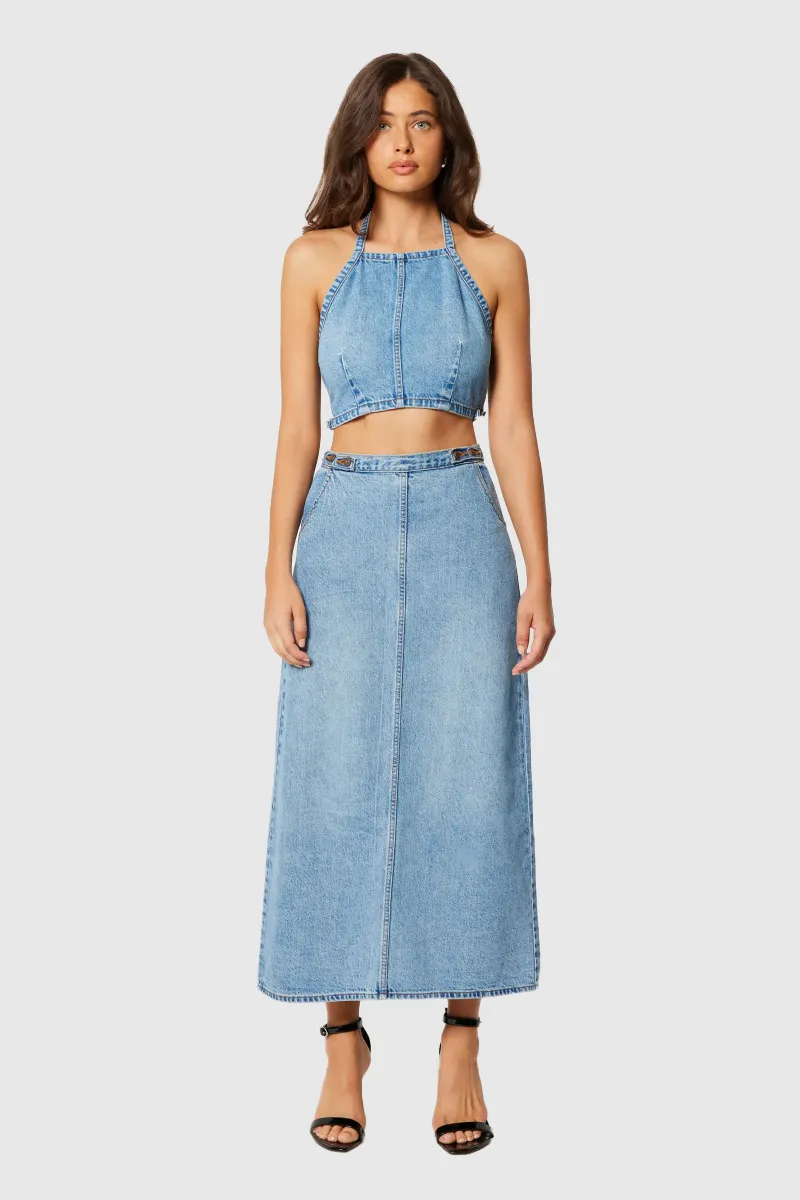 Charlie Maxi Skirt - Denim