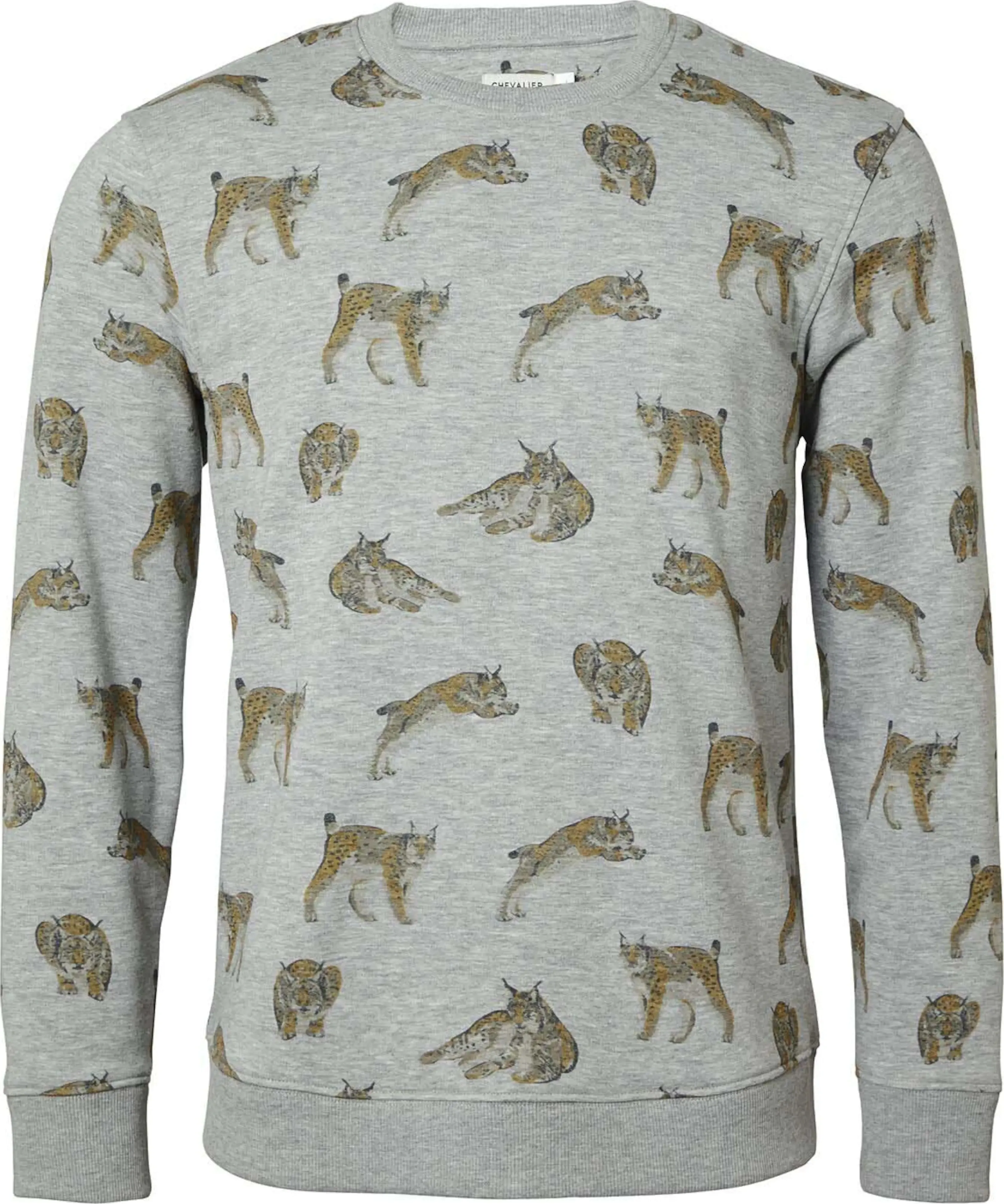 Chevalier Men&#x27;s Wildcat Sweatshirt Lynx Grey Melange | Buy Chevalier Men&#x27;s Wildcat Sweatshirt Lynx Grey Melange here | Outnorth