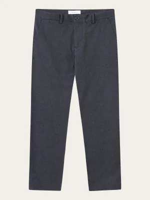 CHUCK regular flannel chino pants - Gray Pinstripe