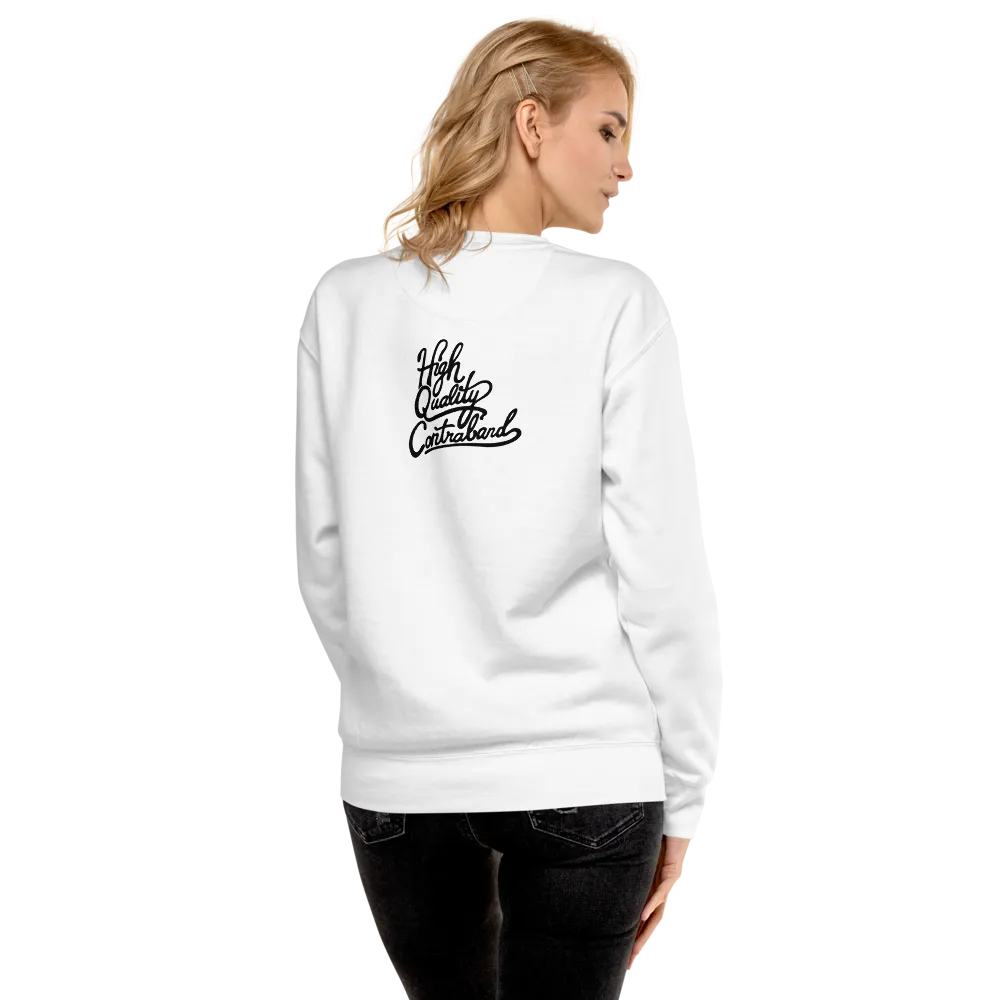 COCAINE & CAVIAR BRICK WHITE SWEATSHIRT