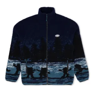 Cosmic Meadow Sherpa Jacket (Purple/Slate)