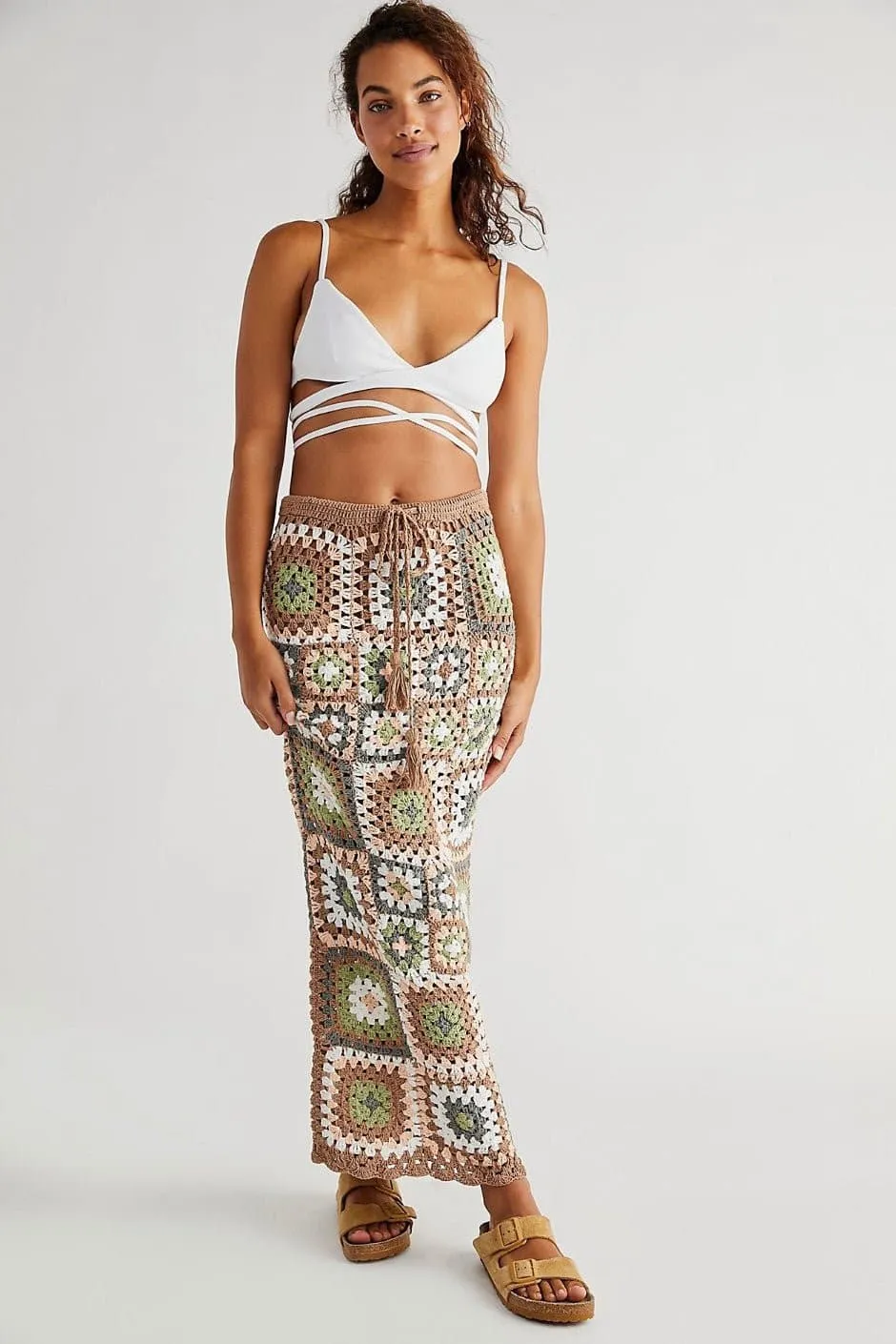 CROCHET DREAM MAXI SKIRT LISA X FREE PEOPLE