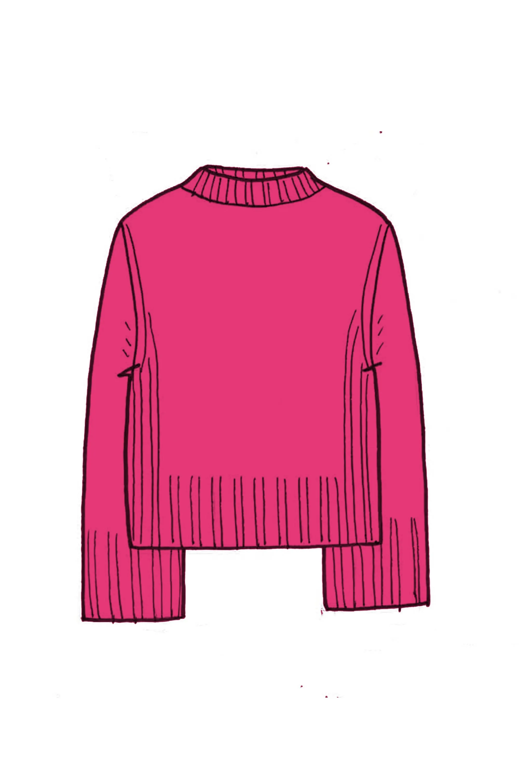 Cropped Cashmere Sweatshirt - Made to Order