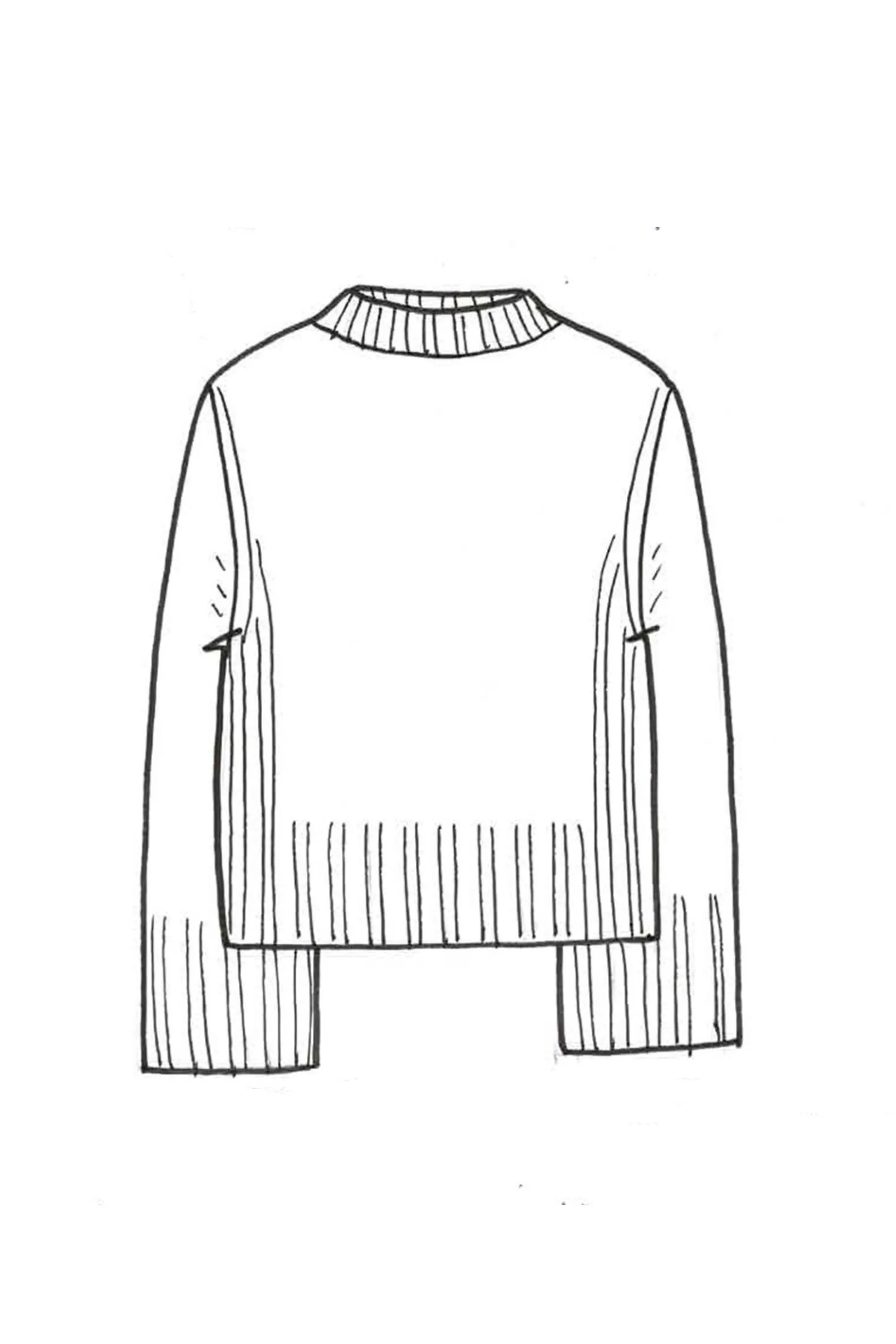 Cropped Cashmere Sweatshirt - Made to Order