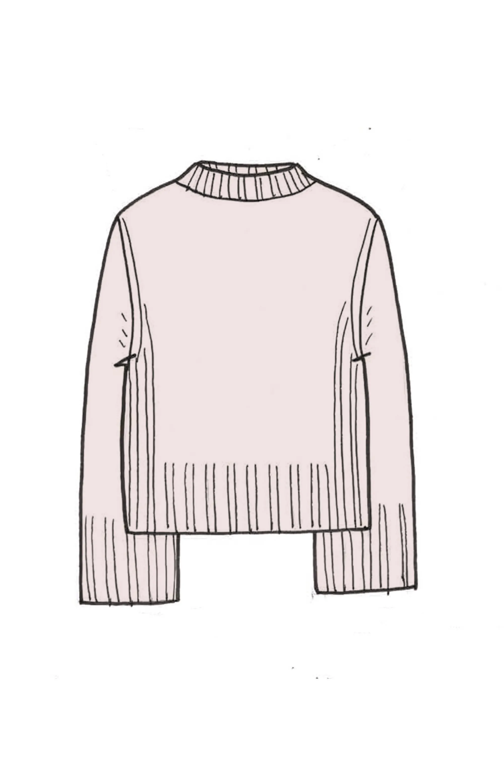 Cropped Cashmere Sweatshirt - Made to Order