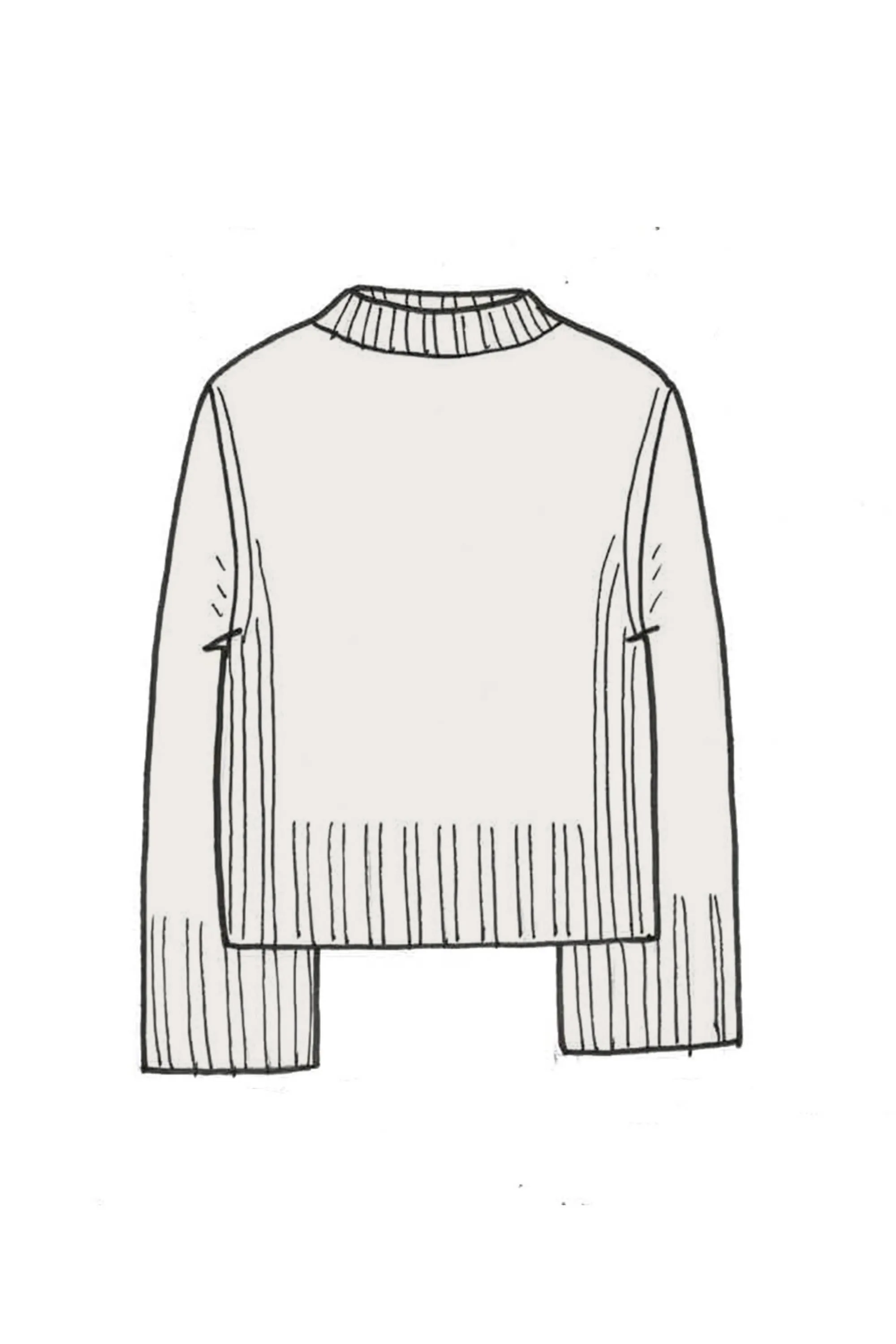 Cropped Cashmere Sweatshirt - Made to Order