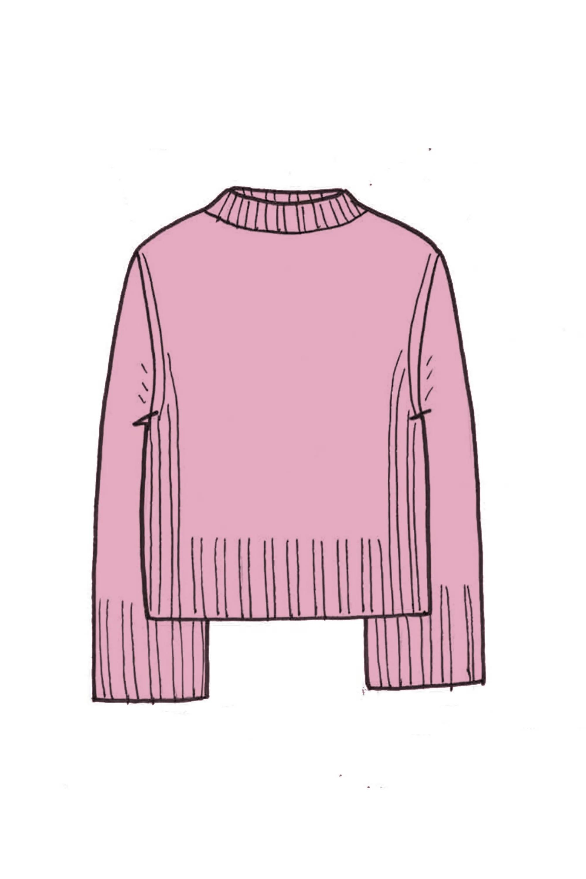 Cropped Cashmere Sweatshirt - Made to Order