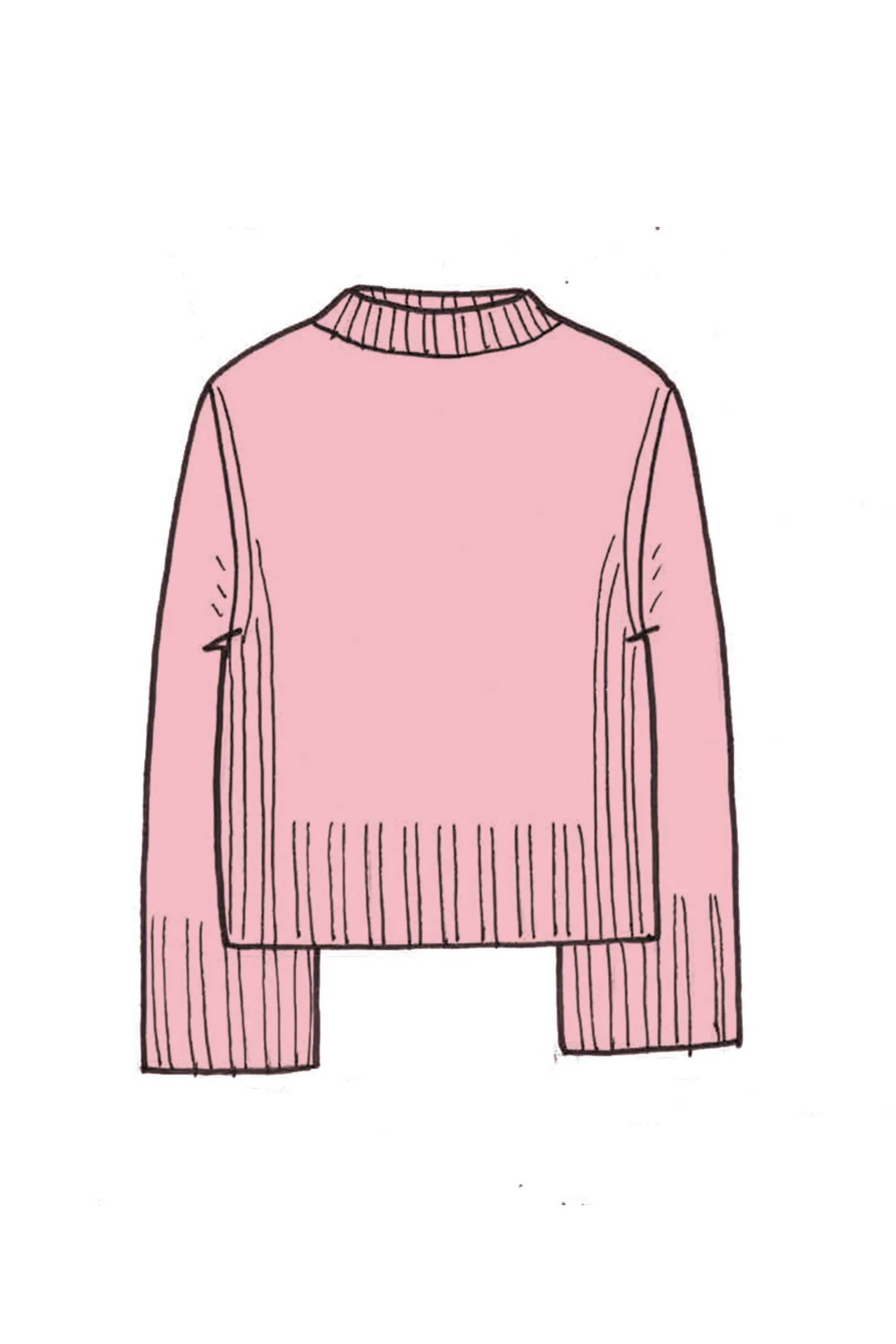 Cropped Cashmere Sweatshirt - Made to Order