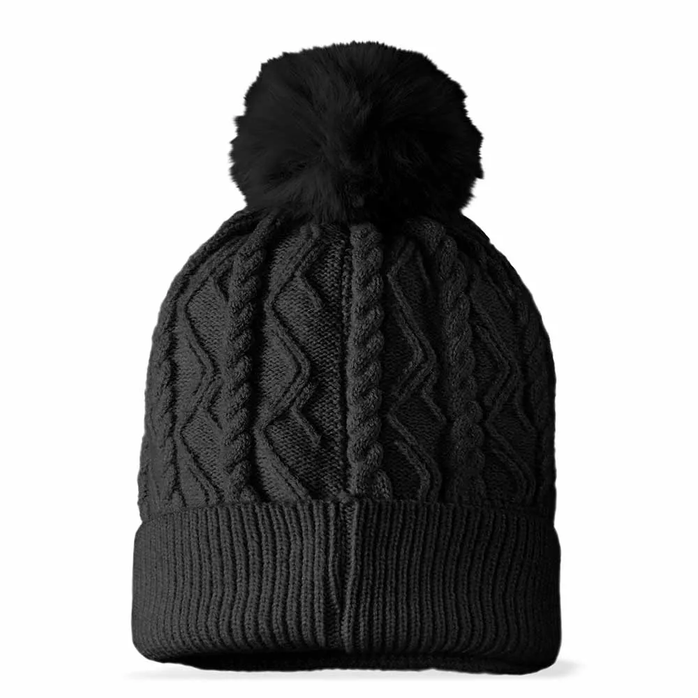 Dalix Heartly Ghost Pom Beanie