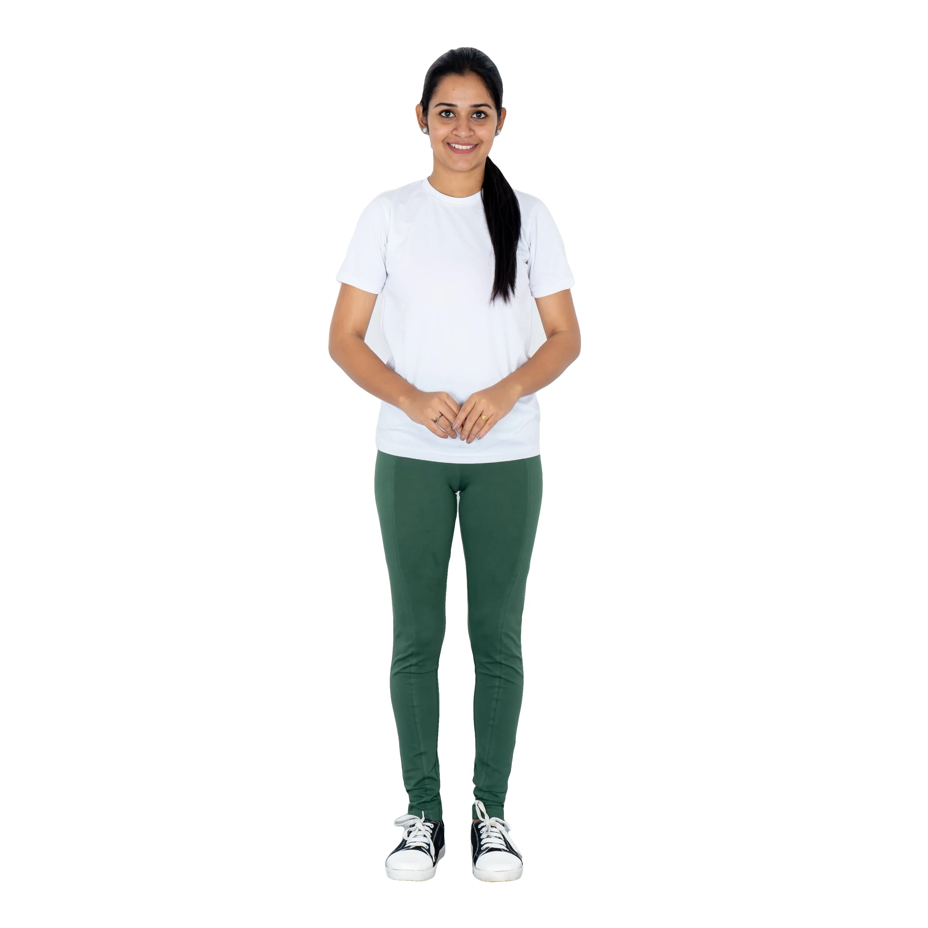 Dark Green Adults Leggings with Pockets [FINAL SALE]