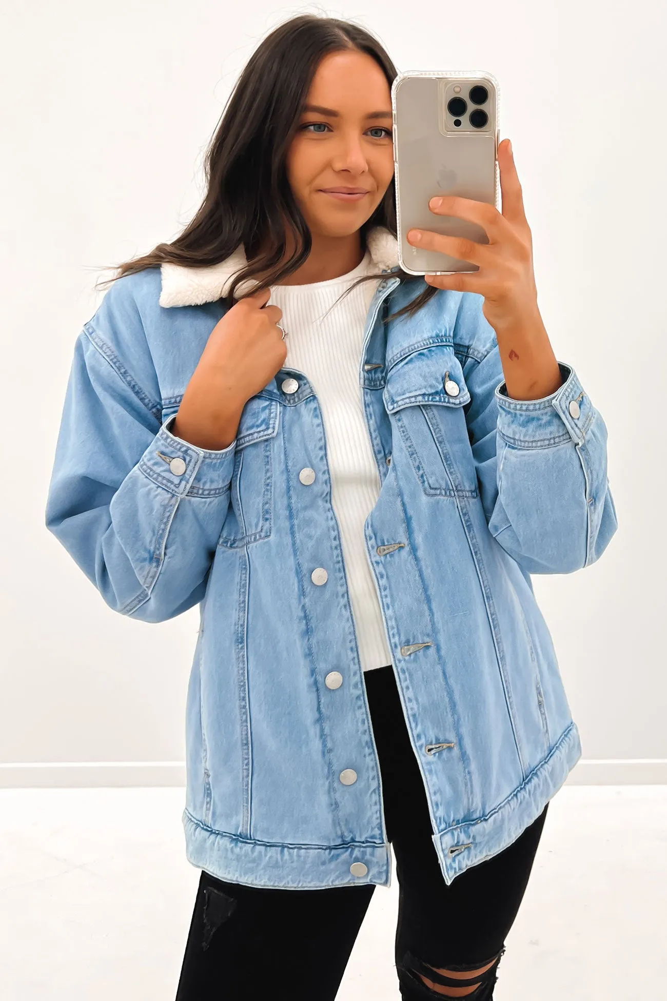 Denim Trucker Jacket Blue Lagoon