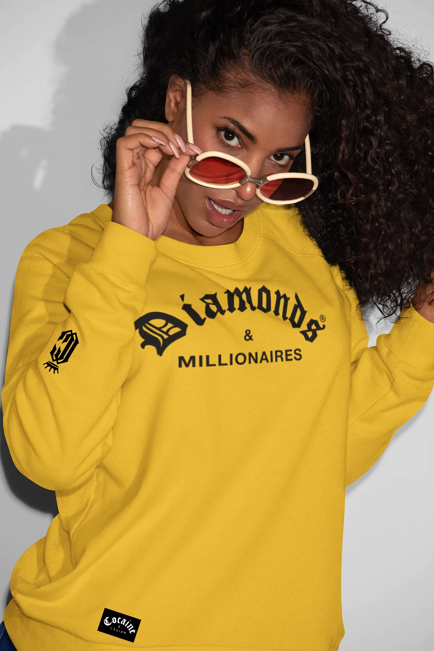 DIAMONDS & MILLIONAIRES GEO SWEATSHIRT