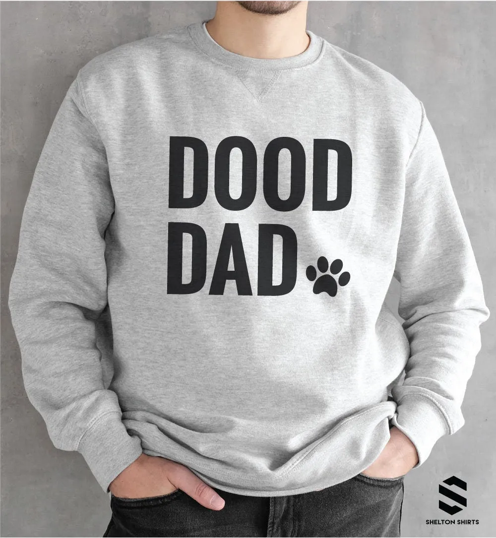 Doodle Dad Unisex Comfy Crew Neck Heather Grey Sweatshirt