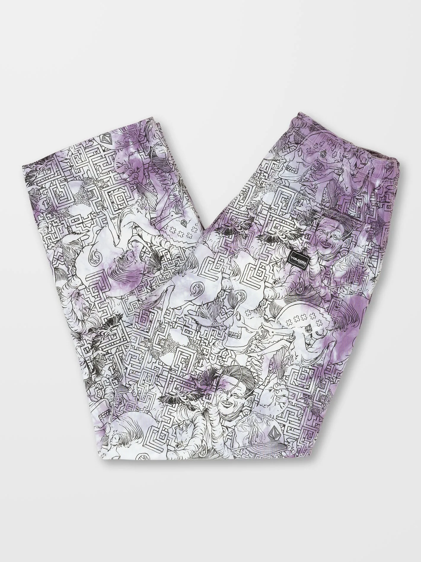 Ed Merlin Murray Elasticated Waist Trousers - PRINT