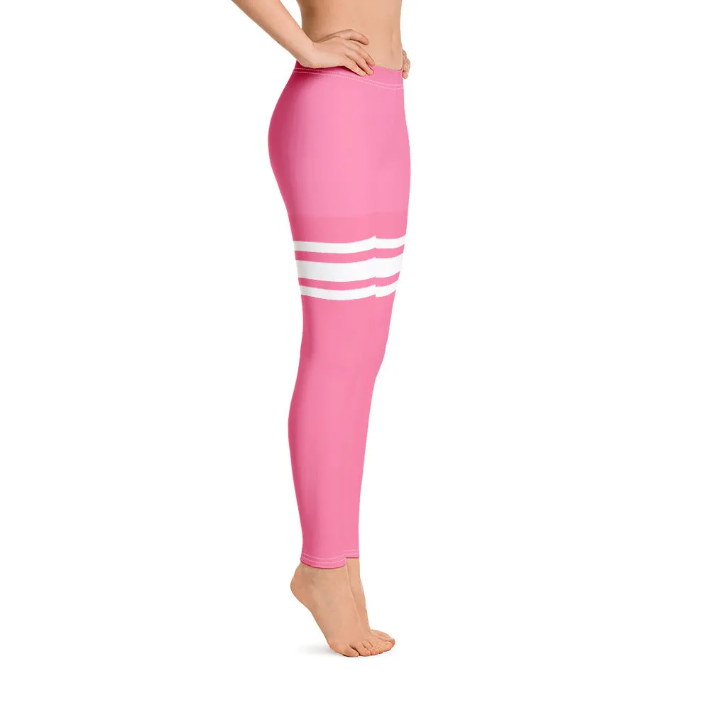 ELEVATED ESSENTIALS, SLIM AND SCULPT LEGGING THIGH HIGH HOT PINK