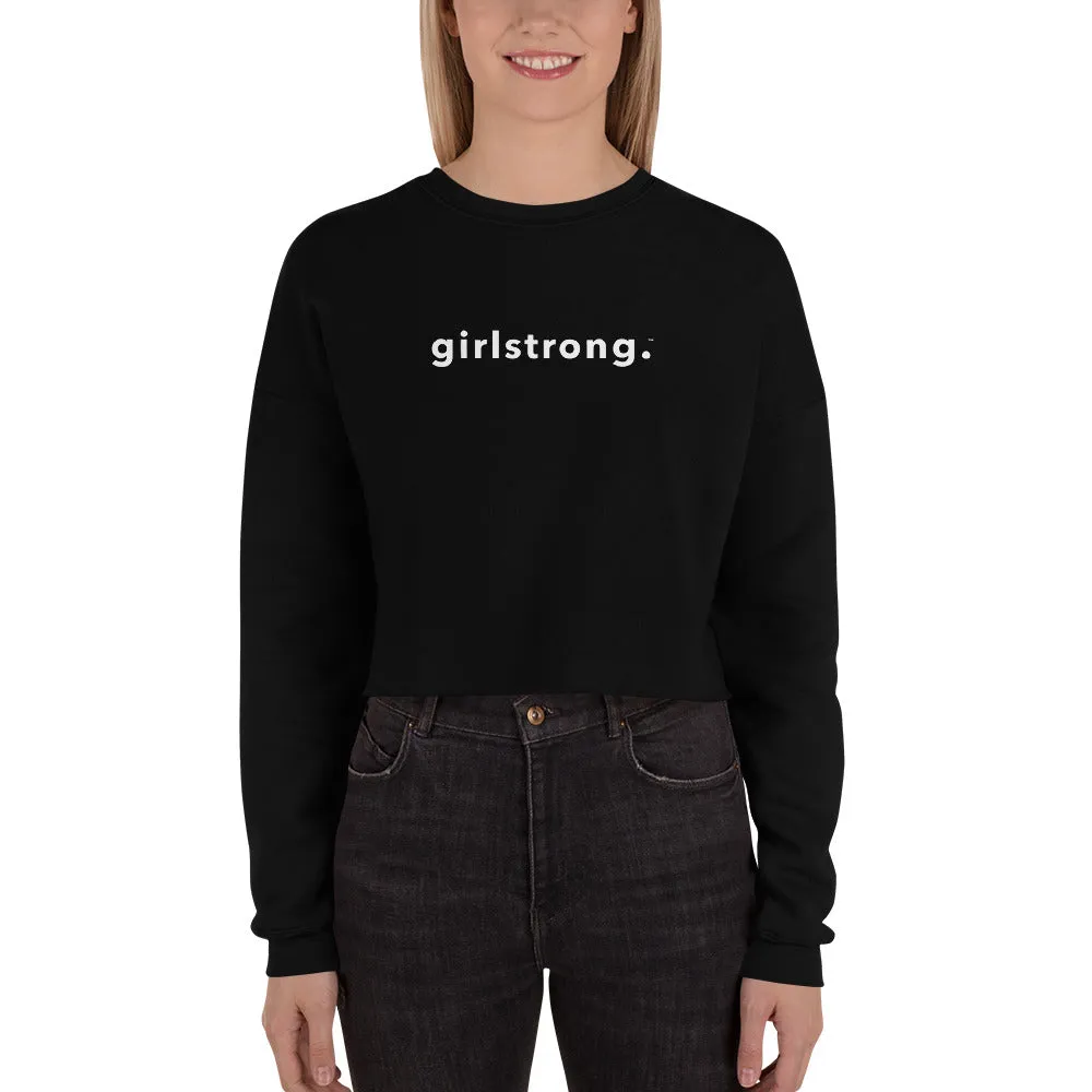 EVERYDAY FLEECE CROPPED SWEATSHIRT BLACK