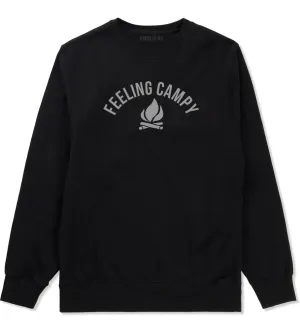 Feeling Campy Camp Fire Outdoor Mens Crewneck Sweatshirt