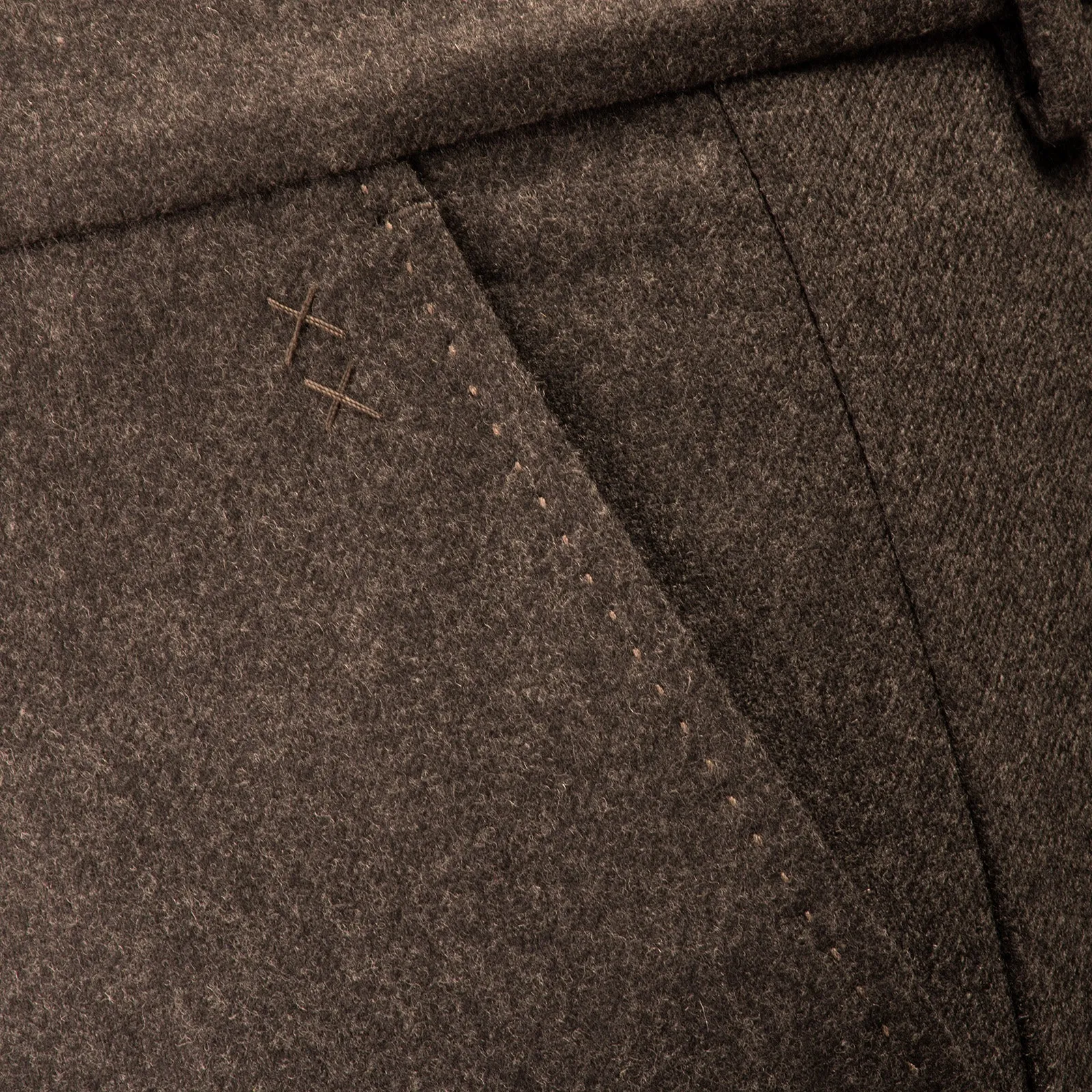 Felted Wool Tailored Chinos