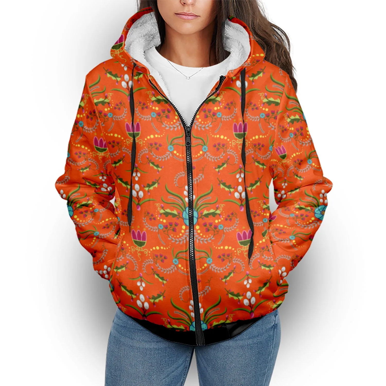 First Bloom Carrots Sherpa Hoodie