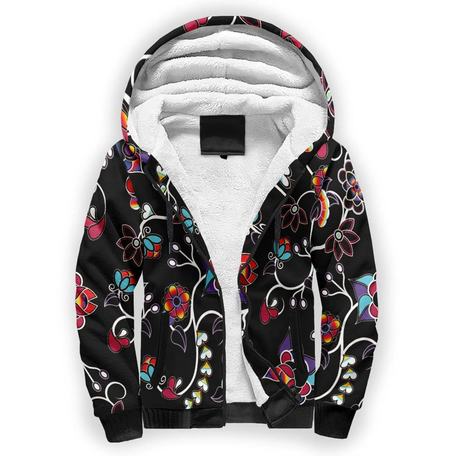 Floral Danseur Sherpa Hoodie