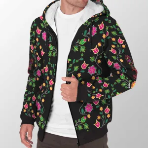 Floral Eagle Sherpa Hoodie